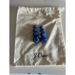 J.Crew Love Knot Earrings – Indigo Blue